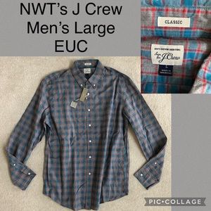NWT’s JCrew Mens Large Dress Shirt